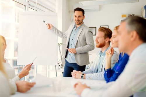 Lecture and  training  in business office for white collar colleagues